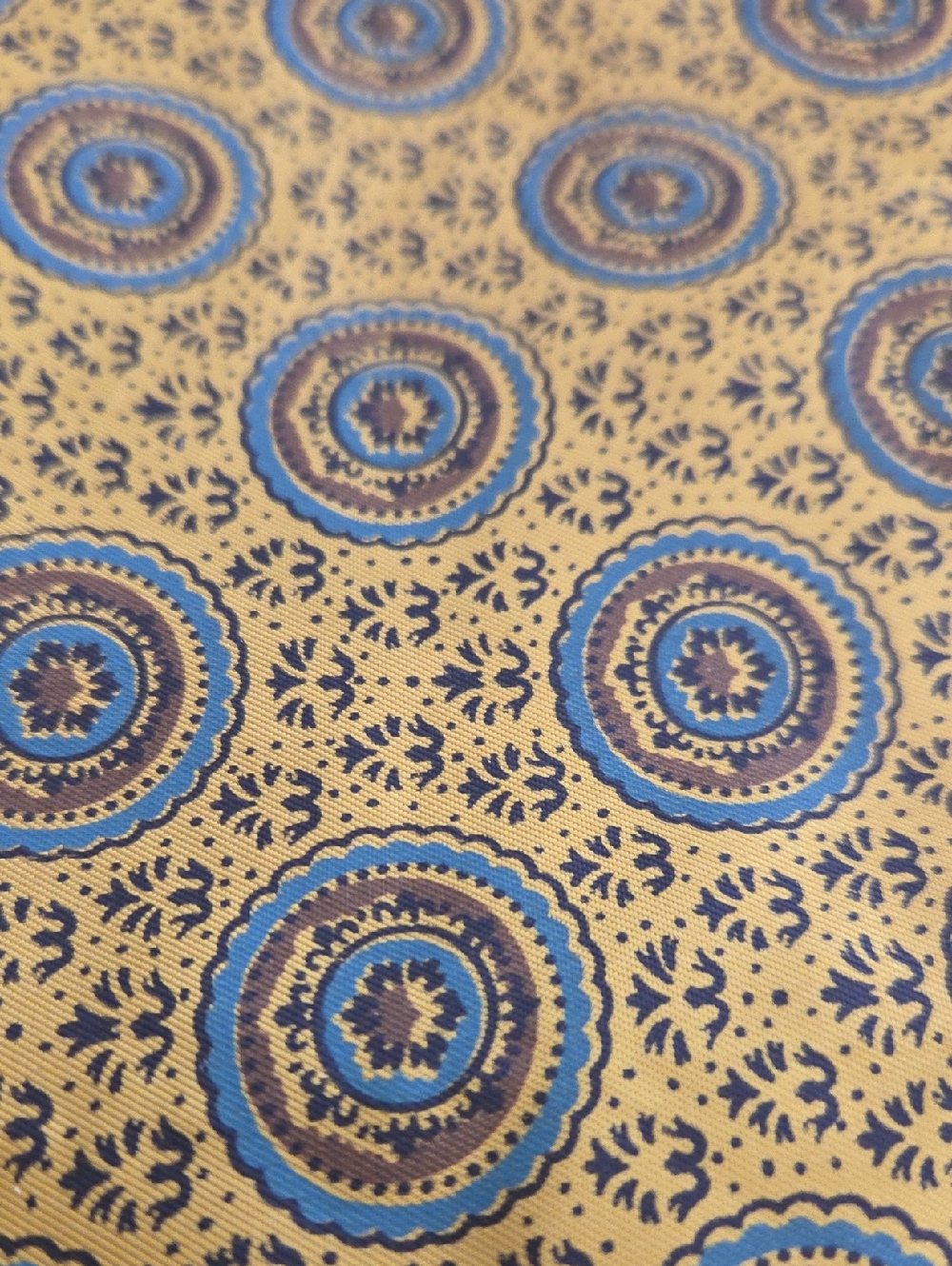 Vintage Gold Emblem Blended Sewing - Crafting - Quilting Beautiful Fabric 128in